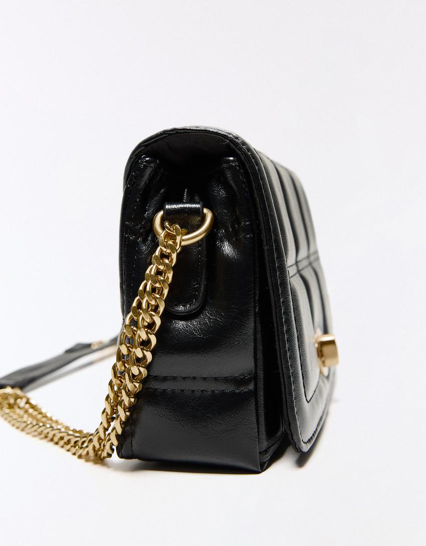 Mini Padded Leather -Effect Bag