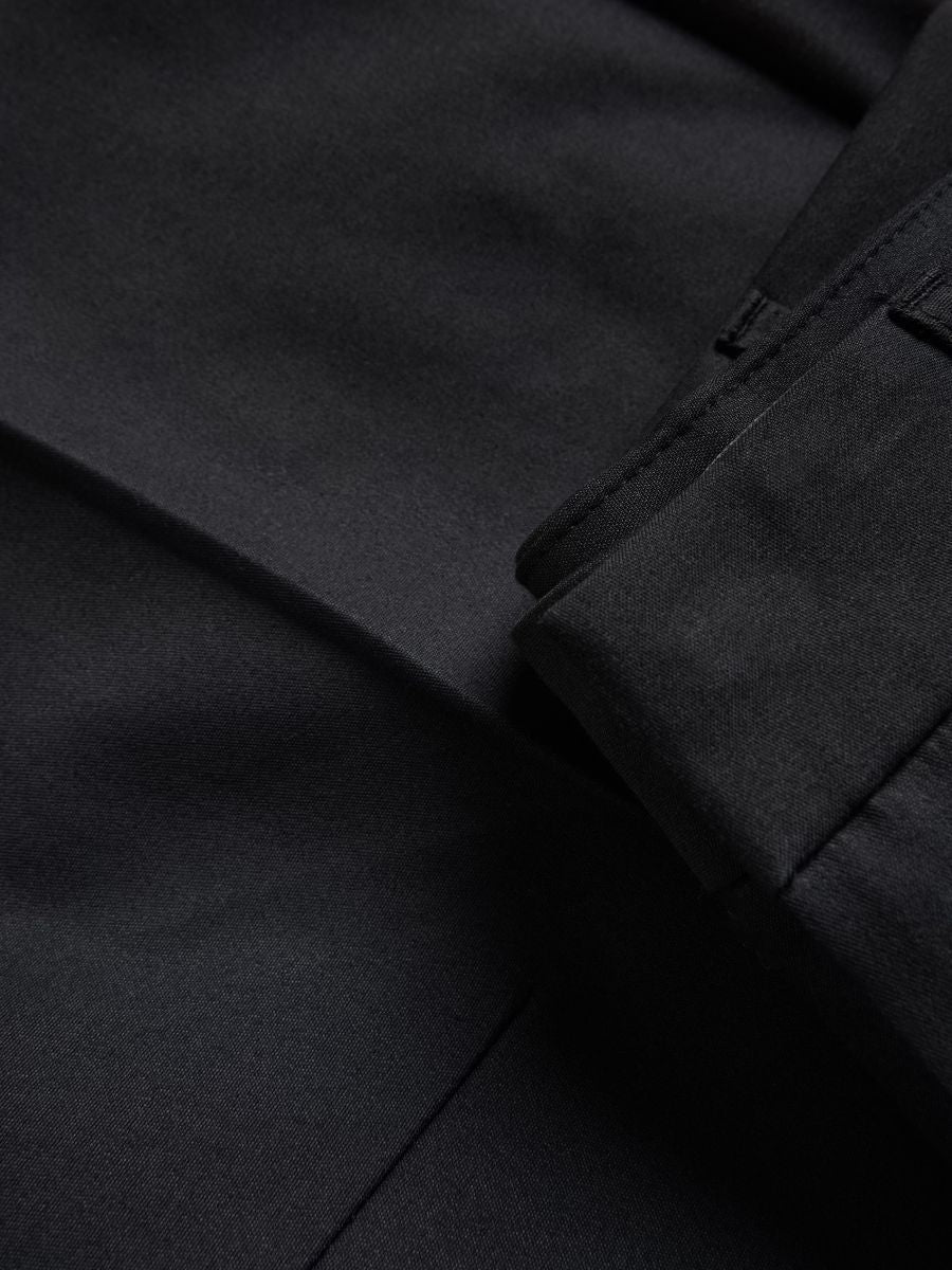 Reserved Black Barrel Leg Trouser