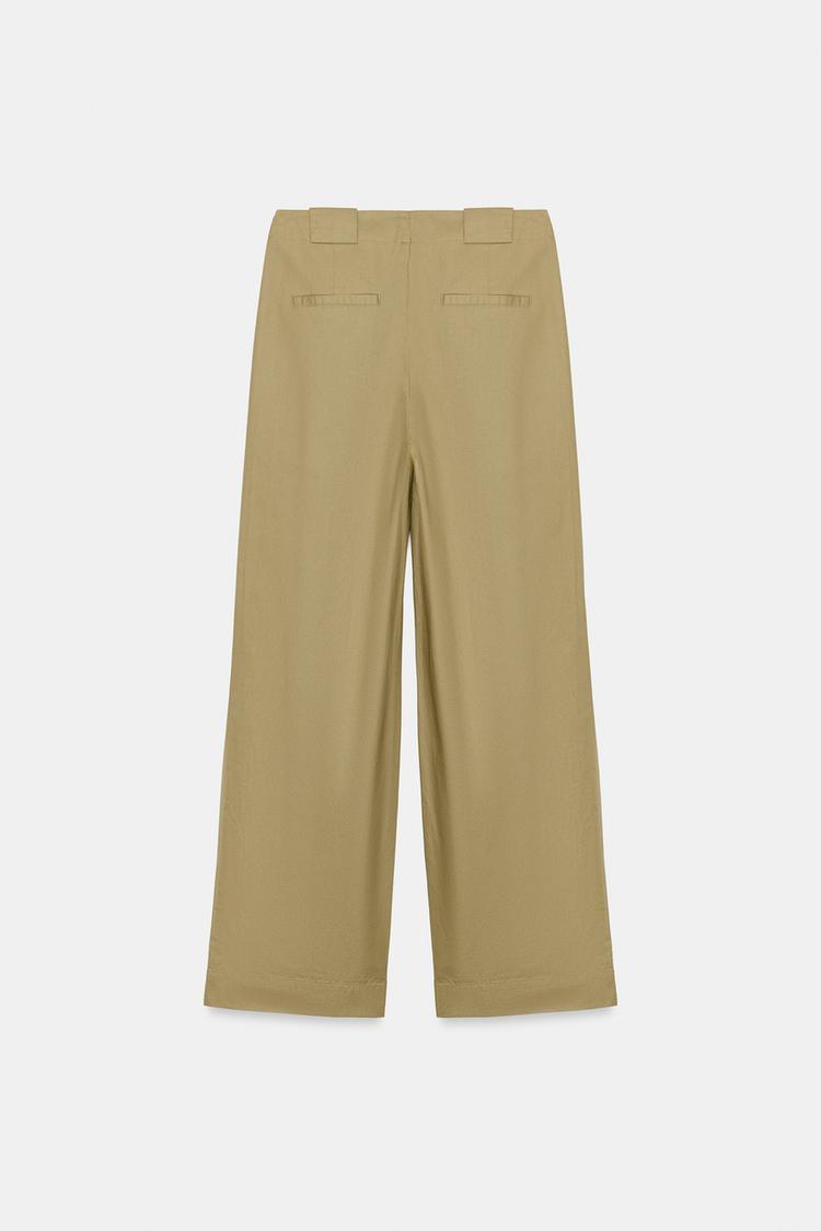 Zara Pleated Barrel Trouser