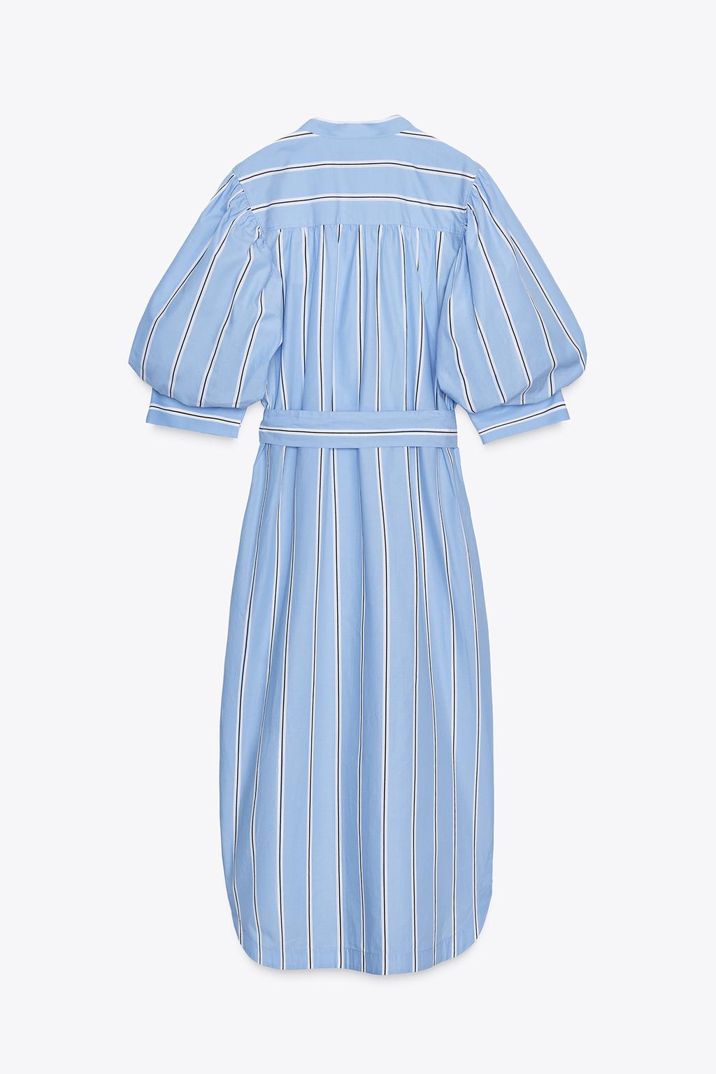 ZW Collection Striped Dress With Belt