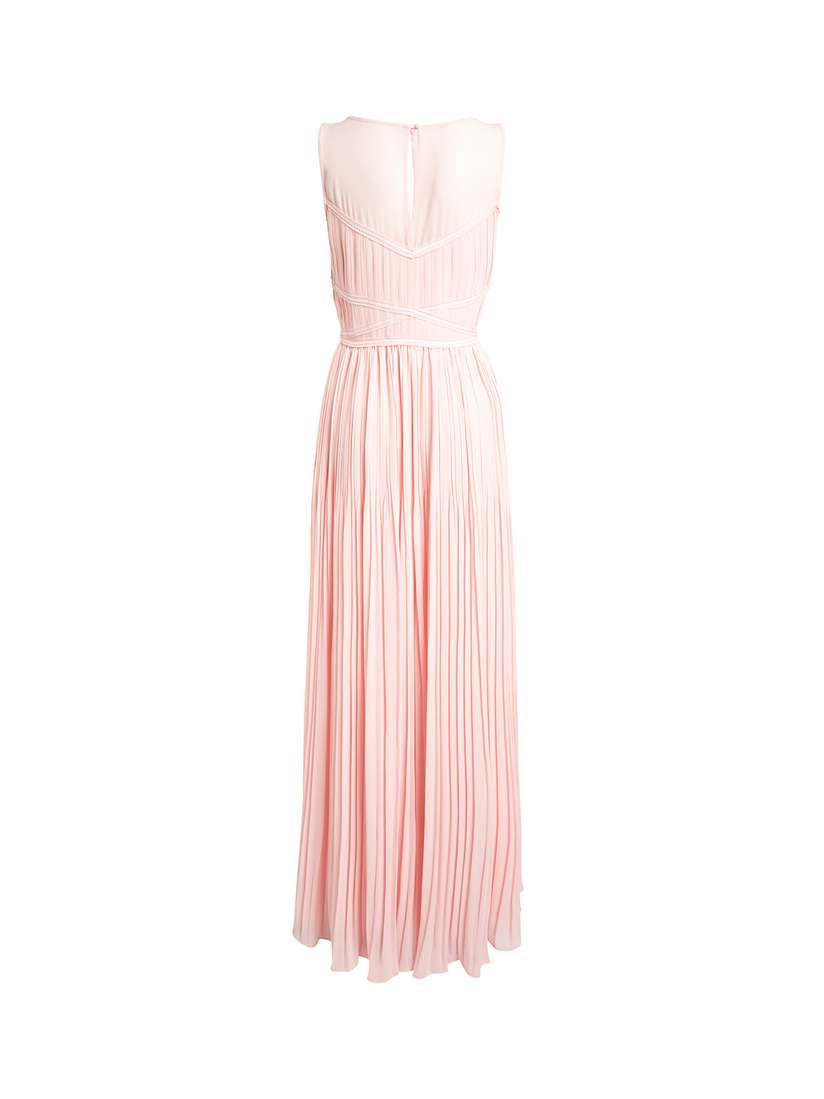 Peace-Coloured Solid Maxi Dress