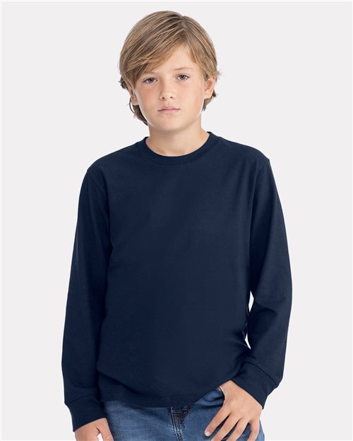 Black Cotton Long Sleeve T-Shirt