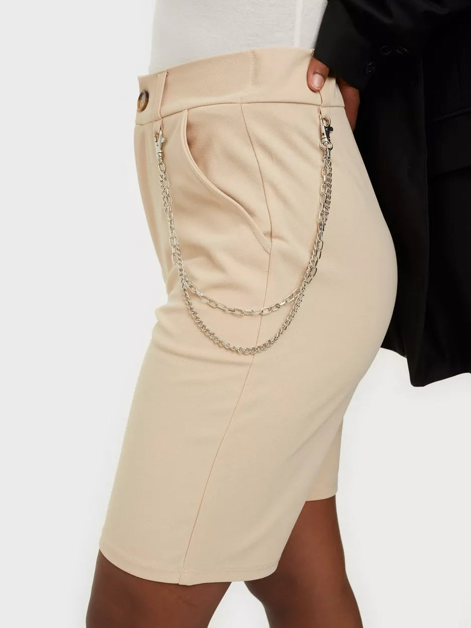 Chain City Short Beige