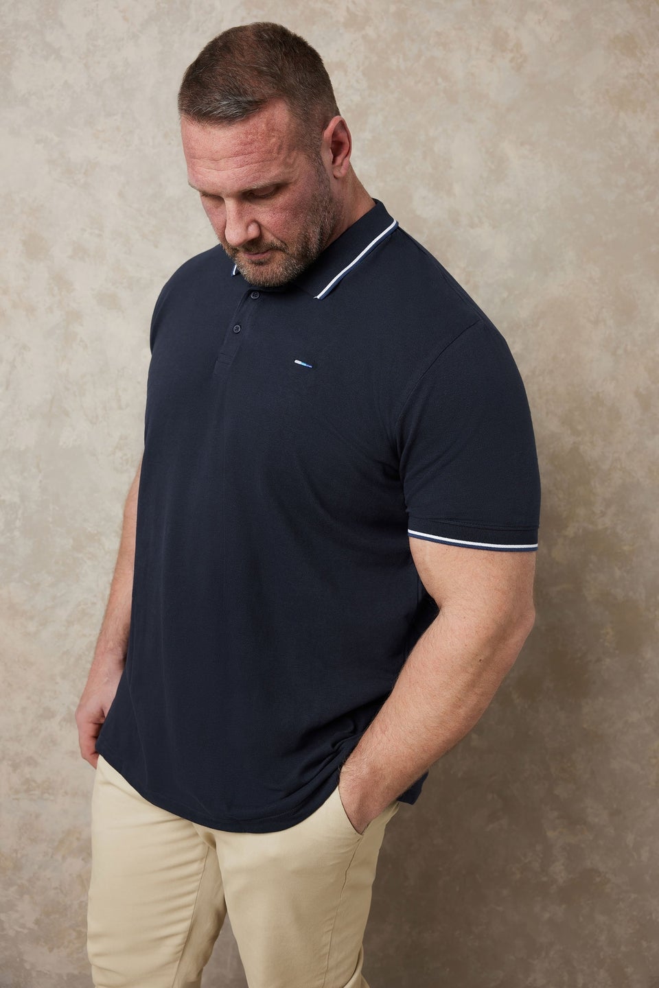 Navy Tipped Polo