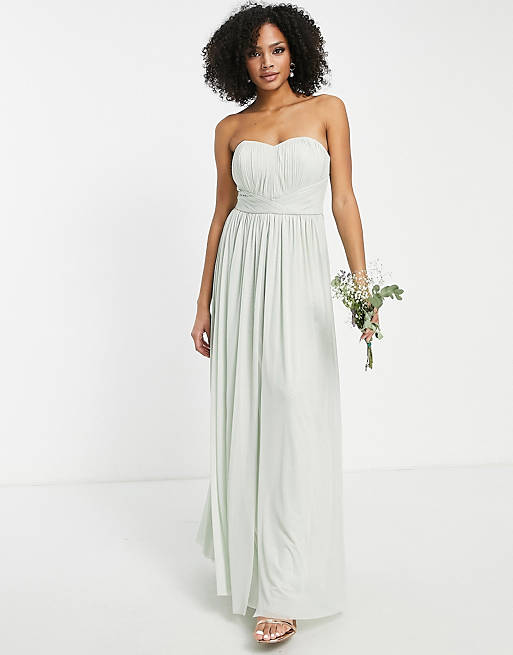 Bella Multi Way Bandeau Dress Green