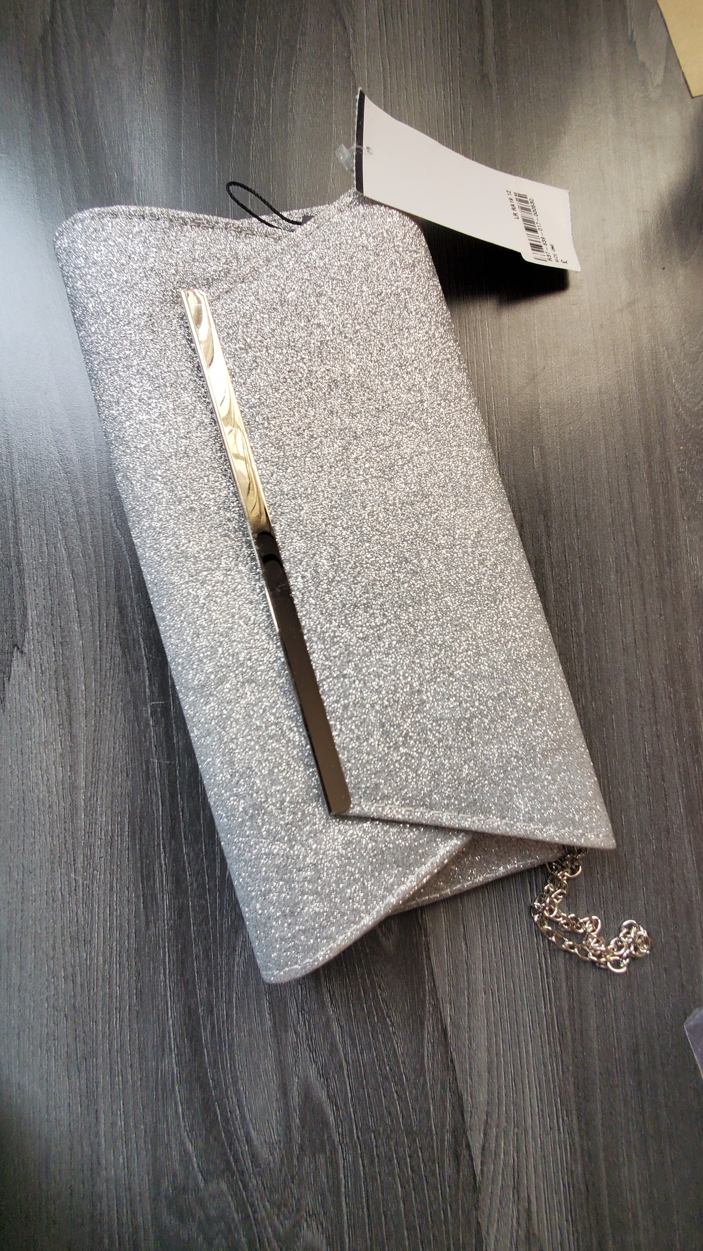 Silver Glitter Purse