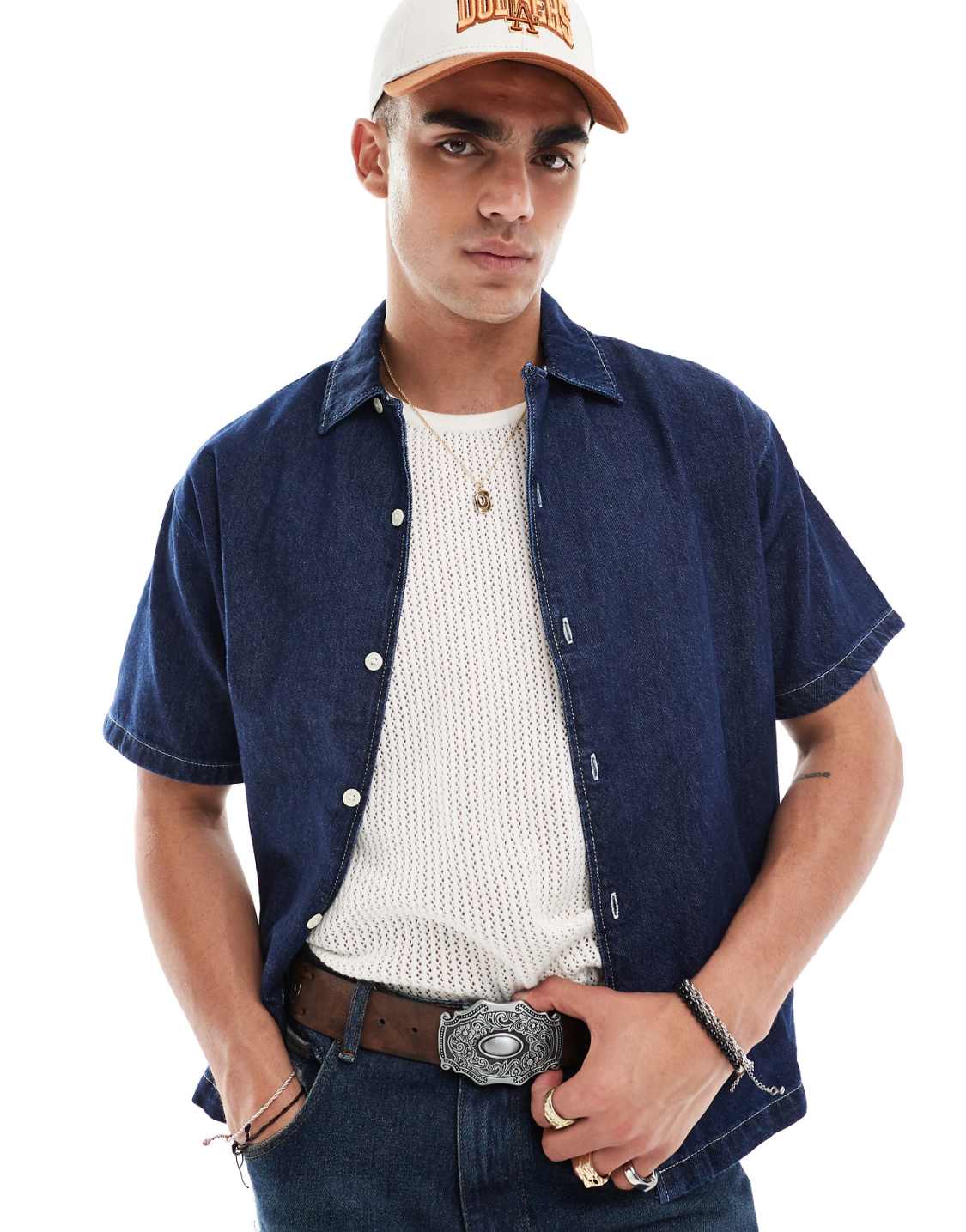 Men's Jjipalma Jjresort Denim Shirt Short Sleeve