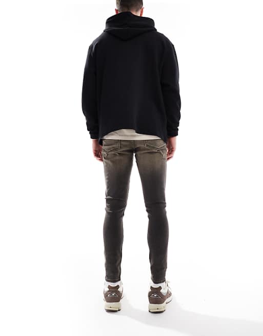 Spray On Jeans with Power Stretch in Blue with Tint