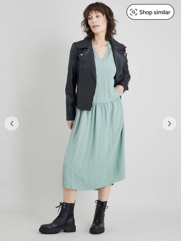 Seersucker Gypsy Prairie Boho Dress