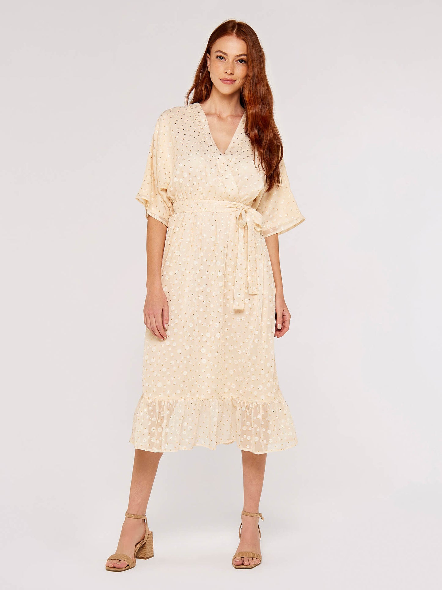 Satin Gold Foil Dress