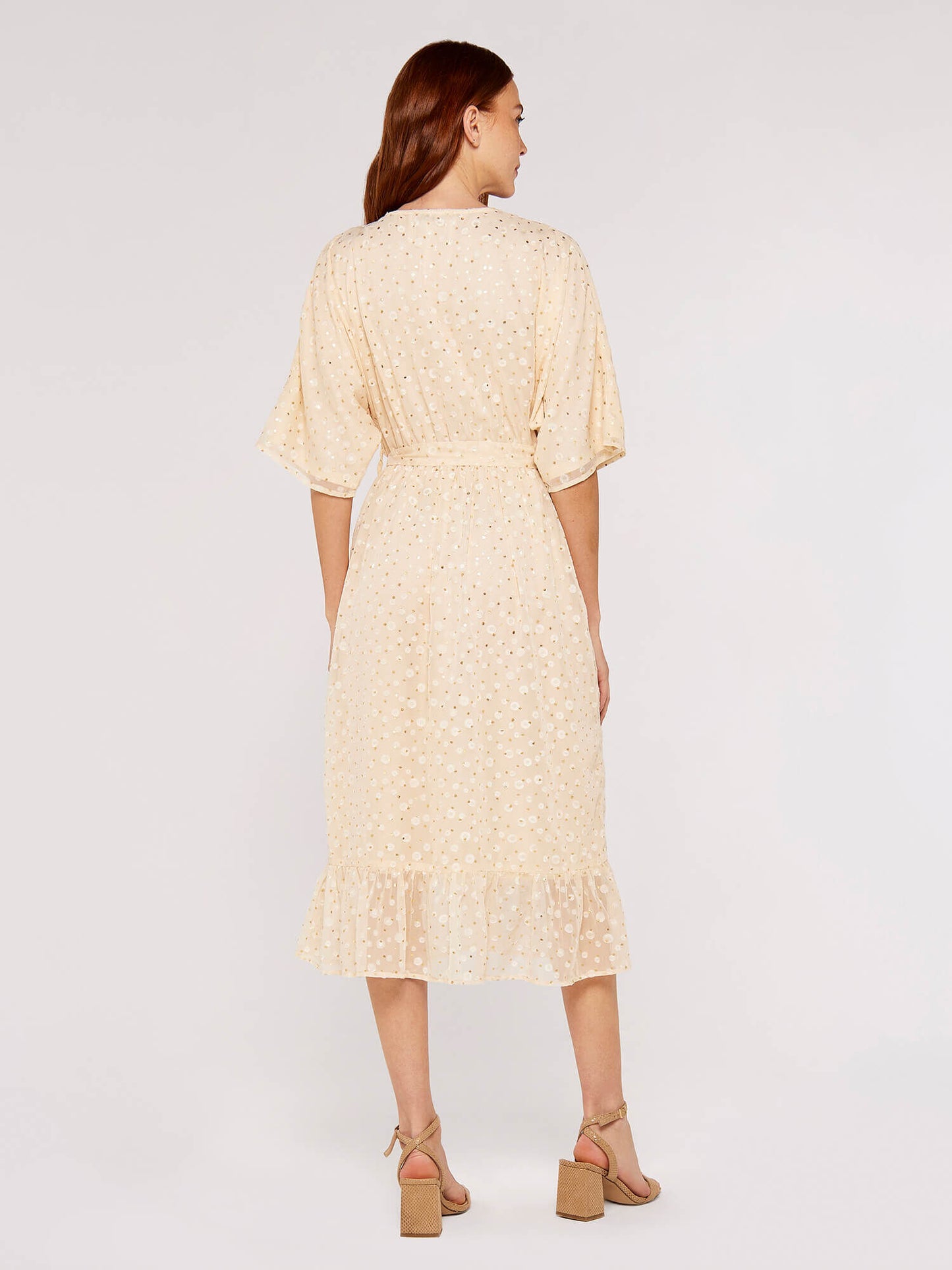 Satin Gold Foil Dress
