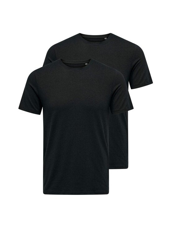 Onstheo Reg Bamboo T-Shirt 2 Pack Noos Black