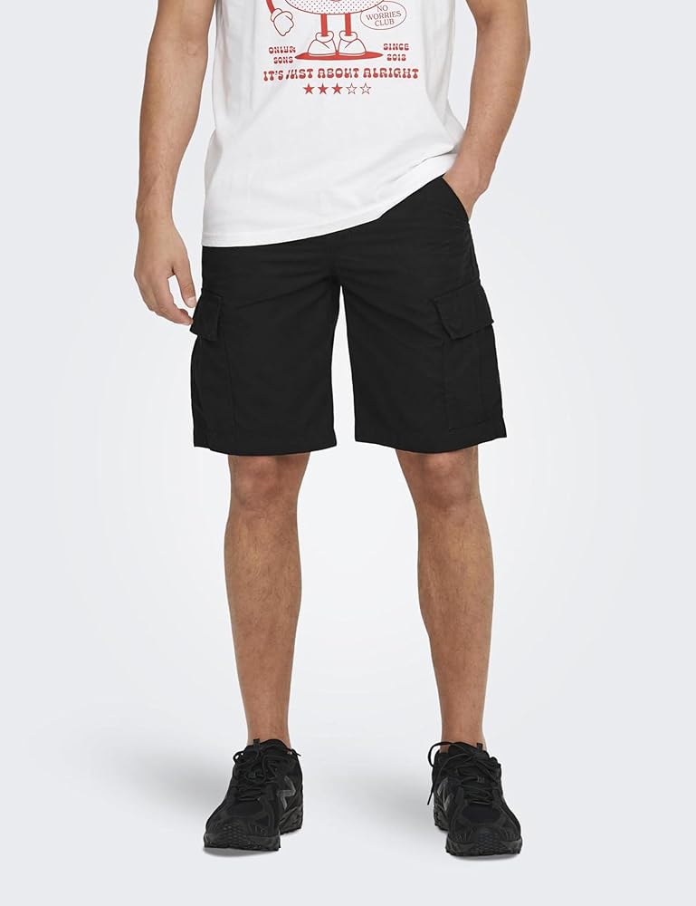 Onsloc Cargo Cotton Shorts Black