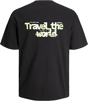 Men's Jcosplash Round Neck T-Shirt Black