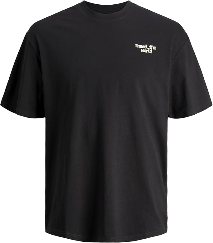 Men's Jcosplash Round Neck T-Shirt Black
