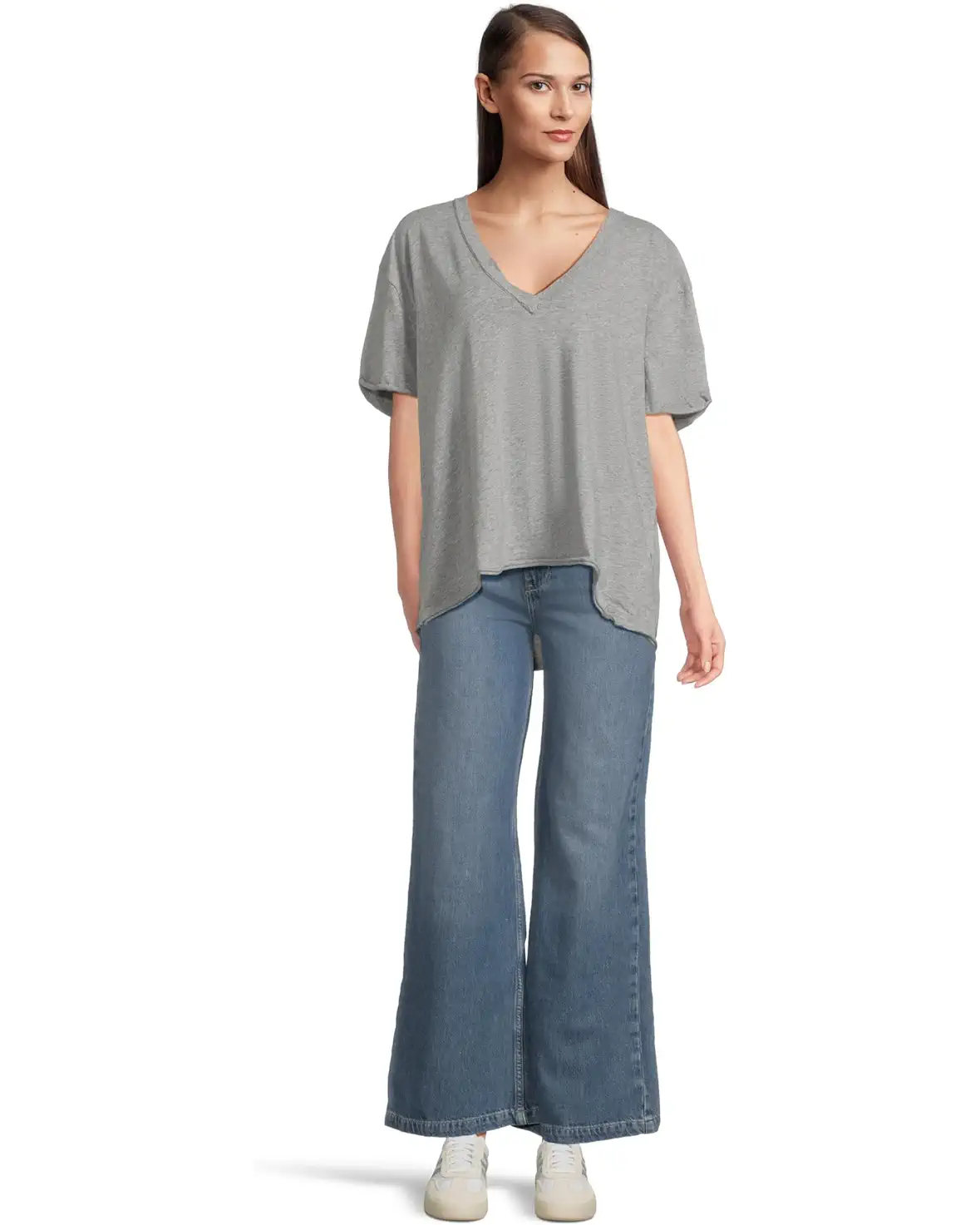 Free People Oversized V-Neck Voyage T-shirt