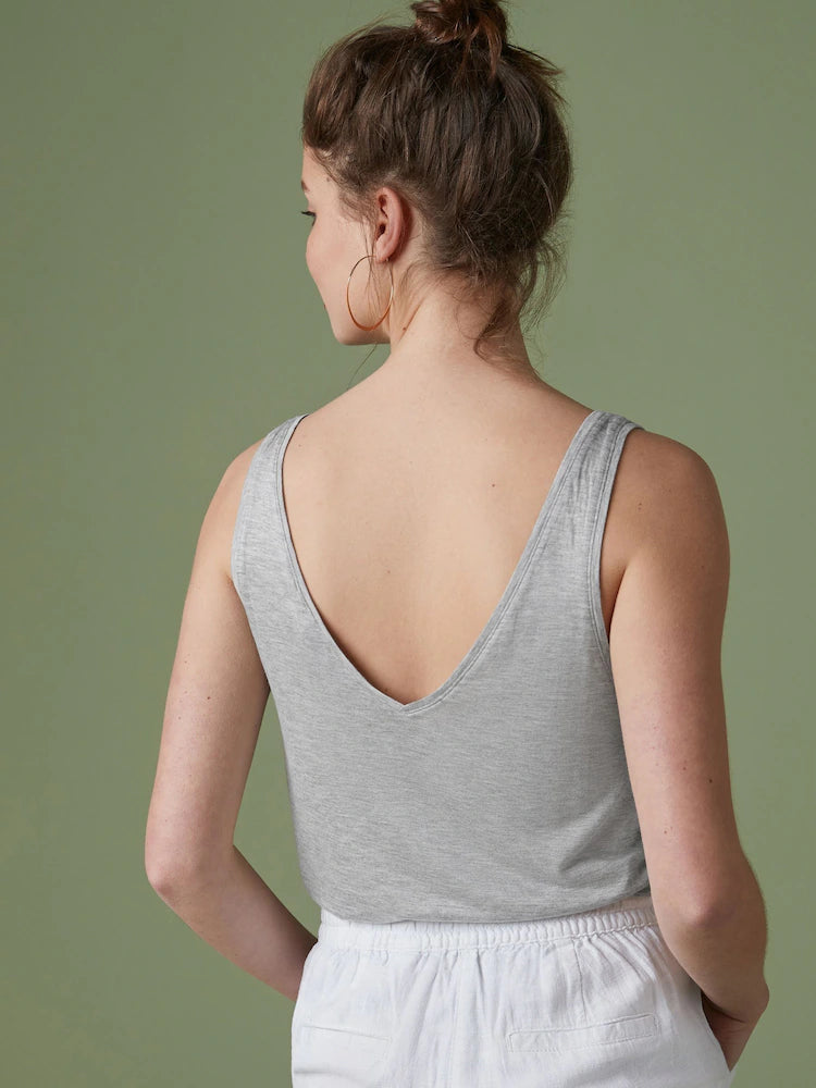 Grey Marl Slouch Vest