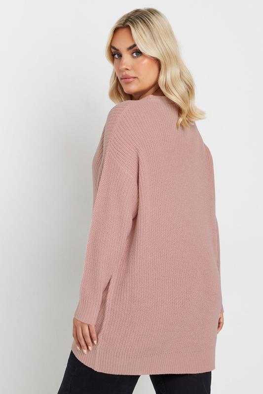 Curve Light Pink Essential Knitted Jumper
