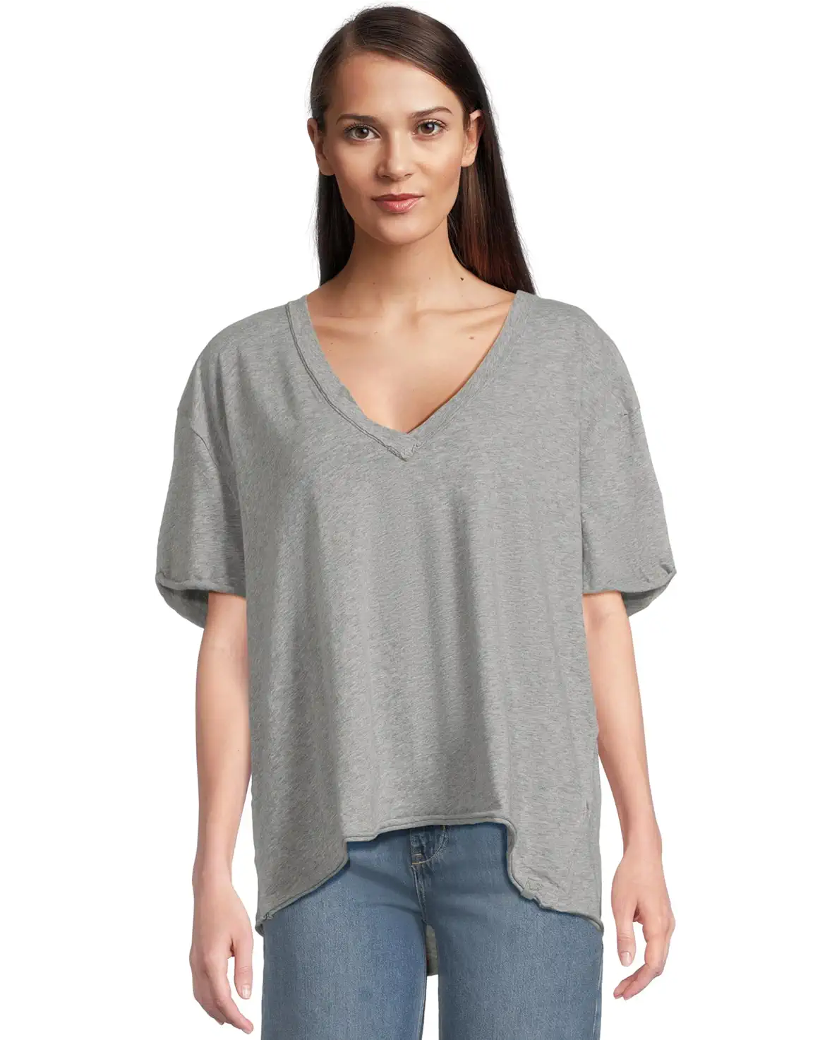 Free People Oversized V-Neck Voyage T-shirt