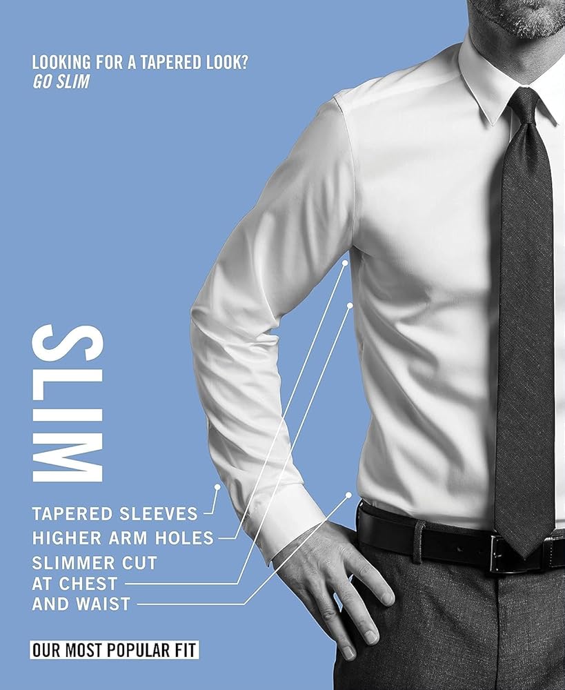 Slim Fit Men's Dress Shirt Solid, Graphite