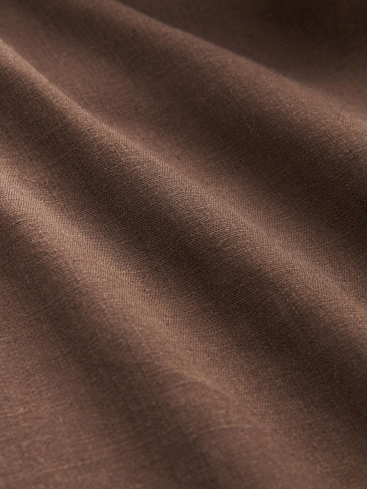 Next Brown Blend Linen Maxi Skirt