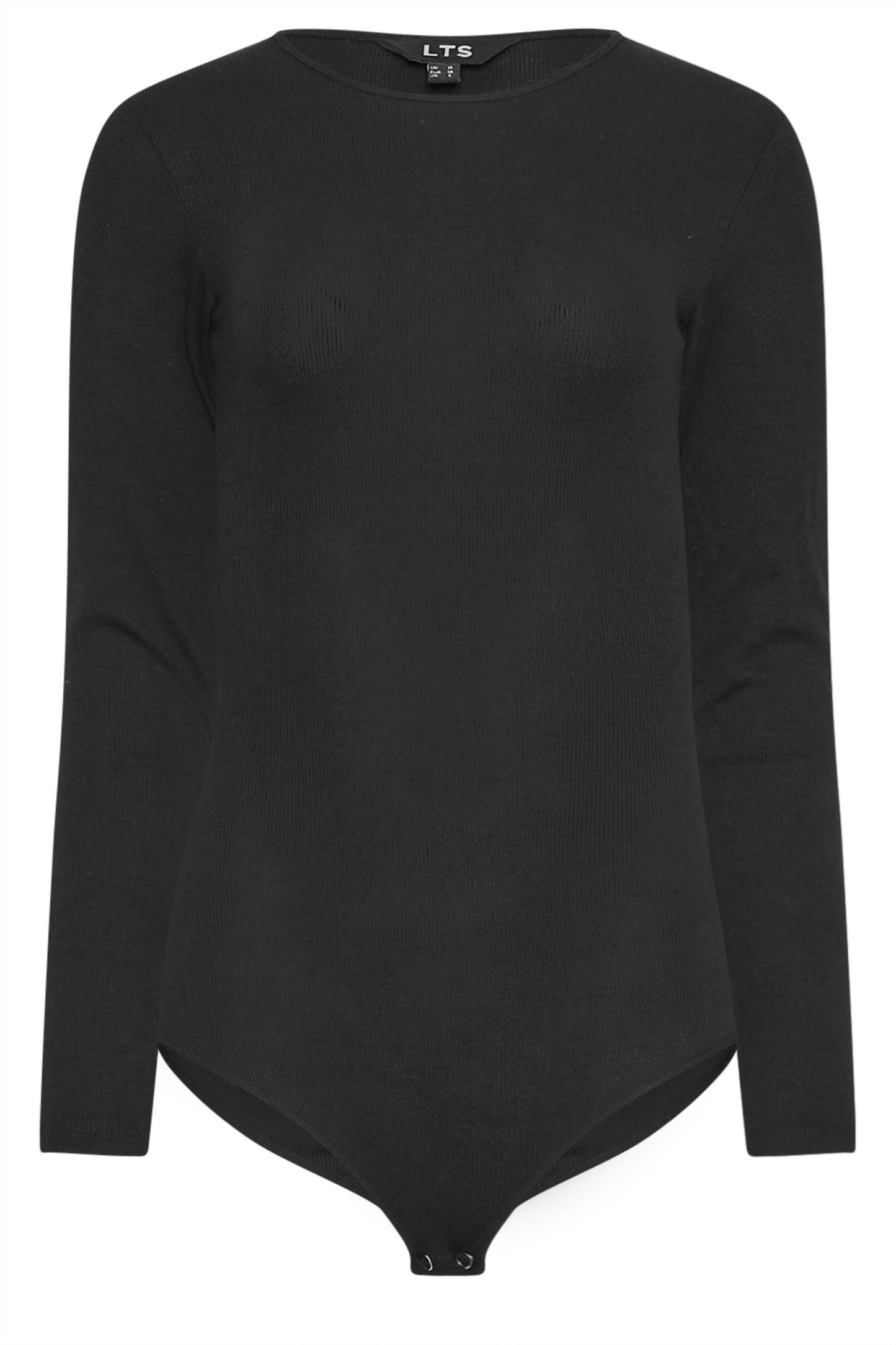 Tall 2 Pack Black & White Long Sleeve Ribbed Bodysuit