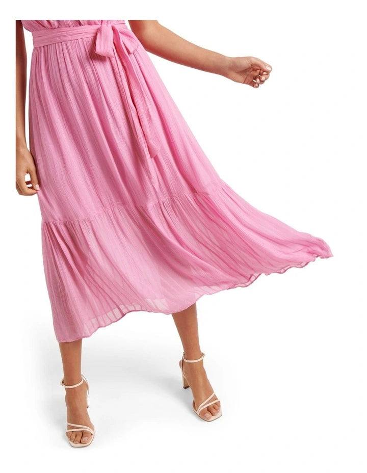 Tobi Ruffle Midi Dress