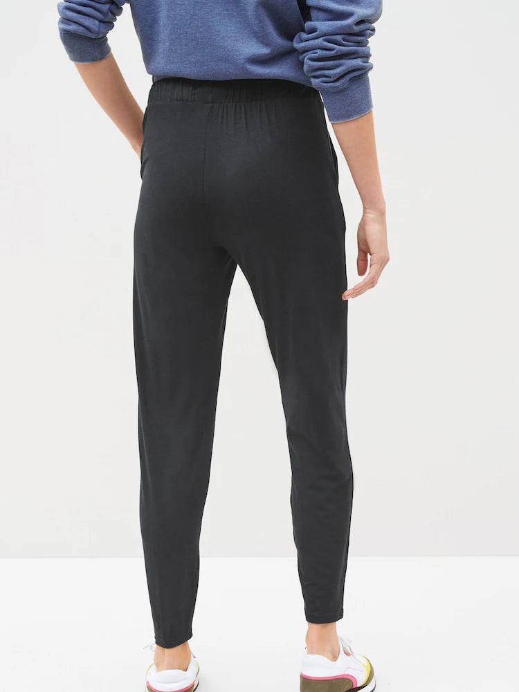 Black Jersey Joggers