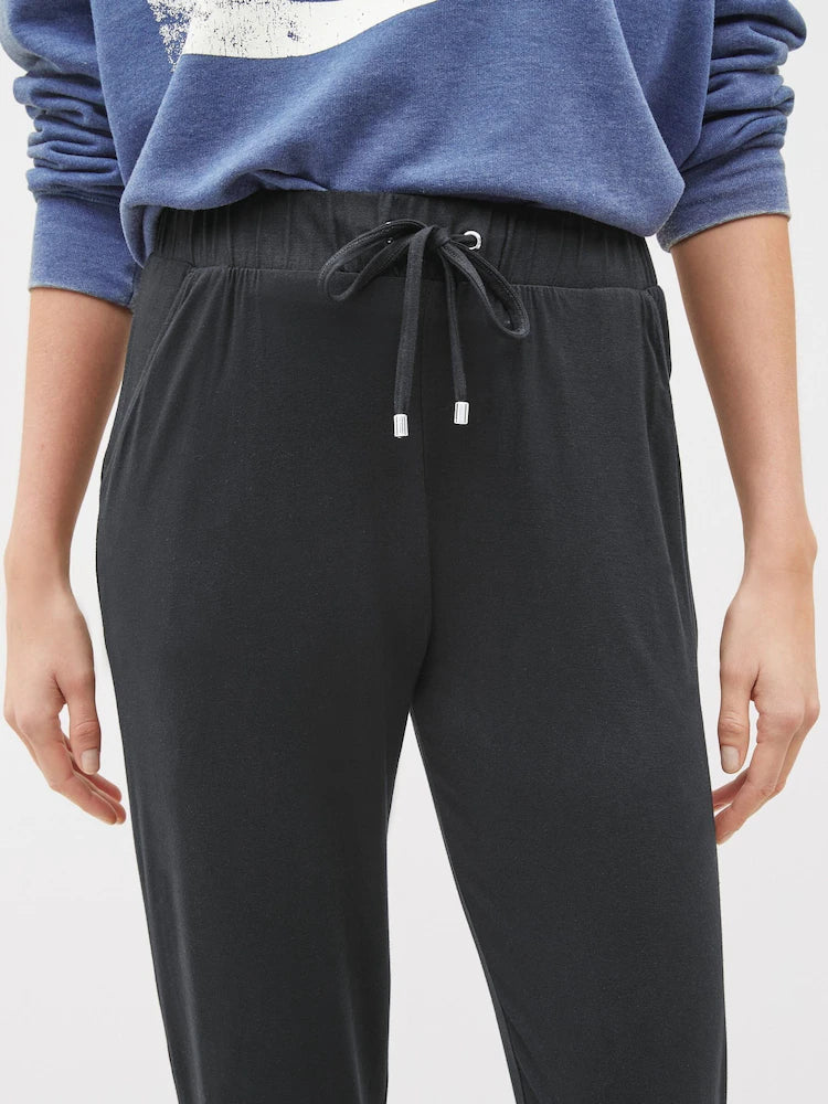 Black Jersey Joggers