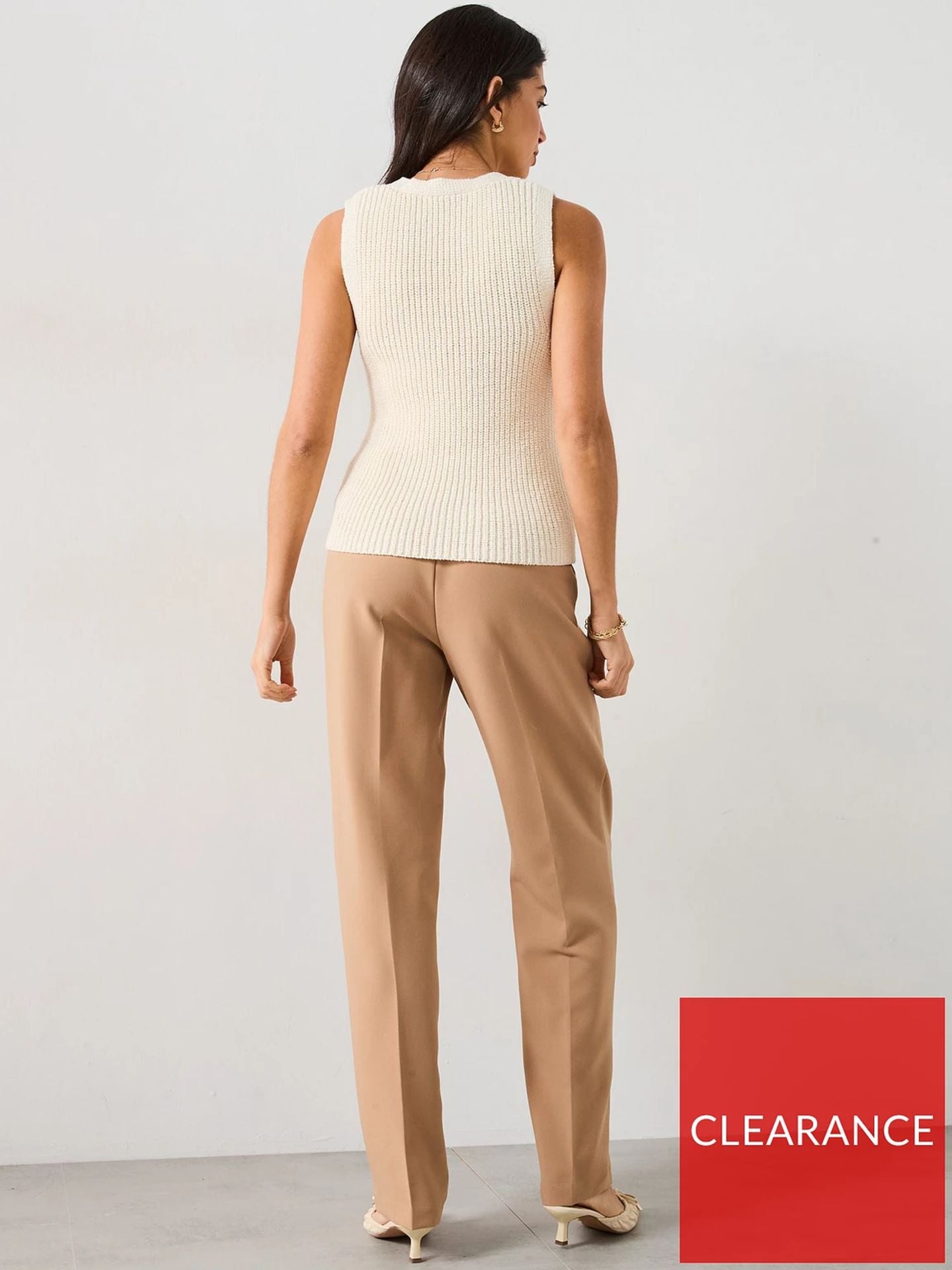 Knitted Waistcoat Ecru