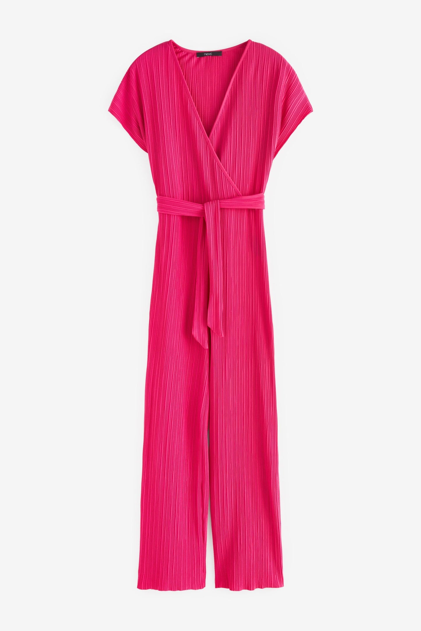 Pink Plisse Jumpsuit