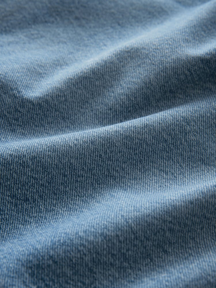 Mid Blue Barrel Leg Jeans