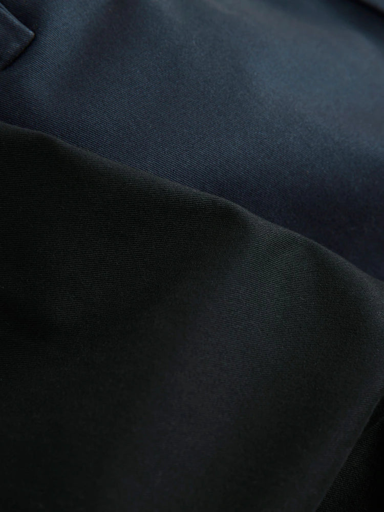 Black / Navy Slim Fit Stretch Chinos Short 2 Pack