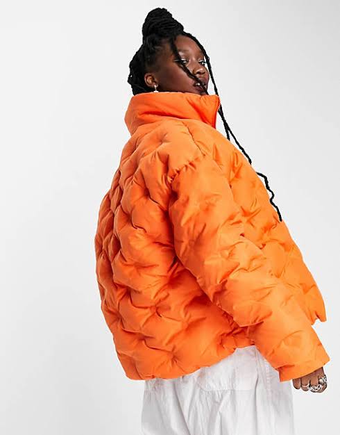 Unisex Puffer Jacket Orange