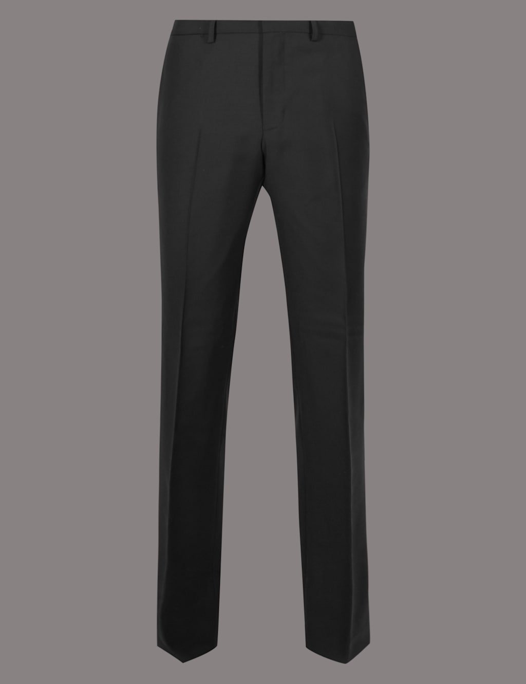 Autograph Black Tailored Fit Italian Wool Trousers