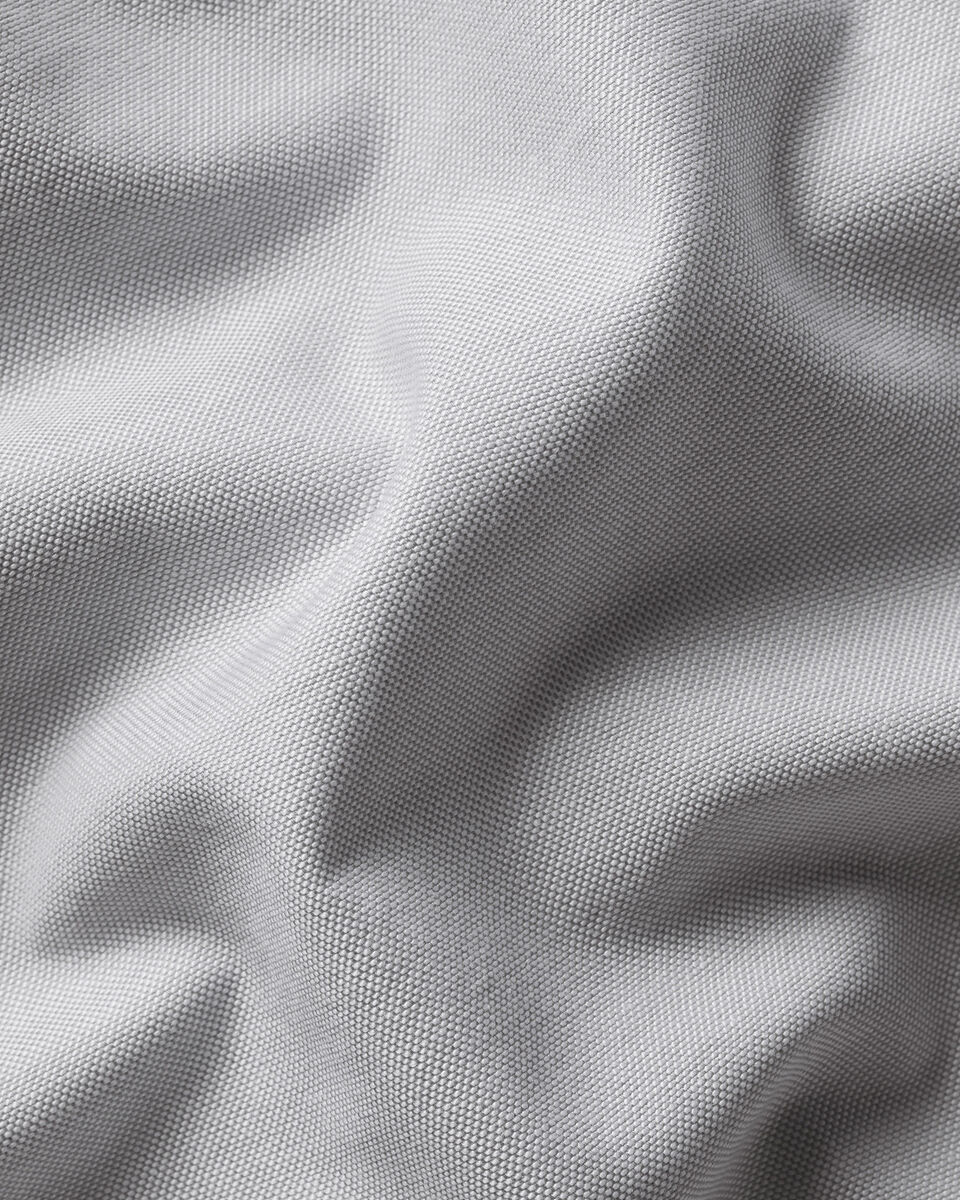 Stretch Washed Oxford Shirt - Silver