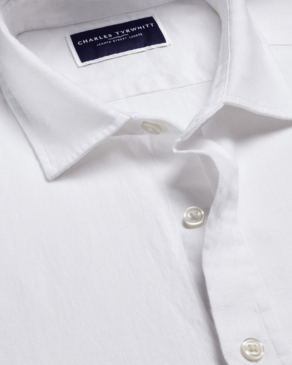 Pure Linen Extra Slim Fit Shirt White
