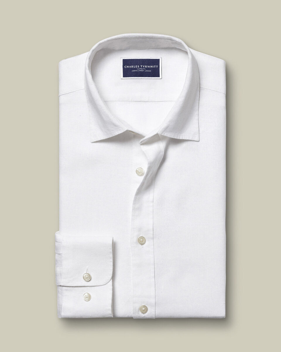 Pure Linen Extra Slim Fit Shirt White