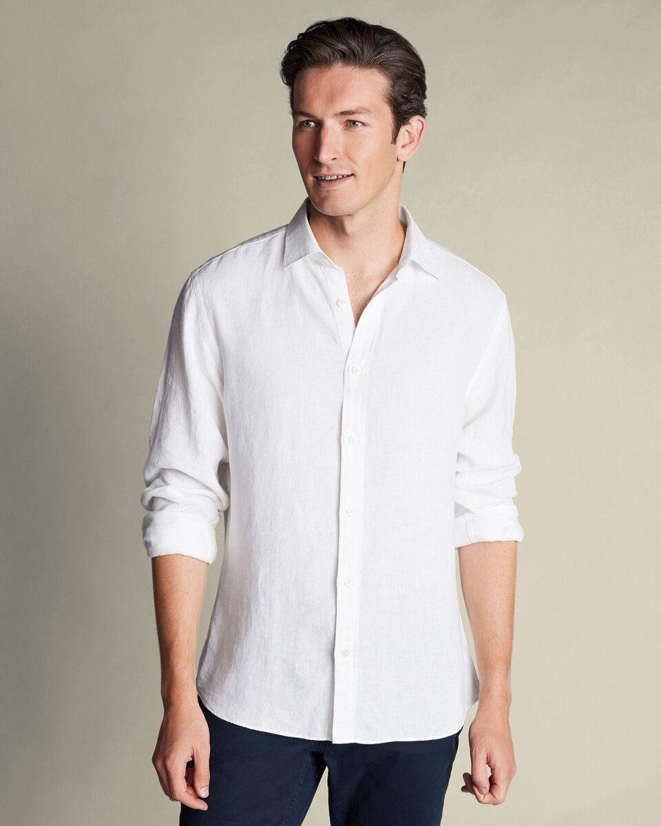 Pure Linen Extra Slim Fit Shirt White