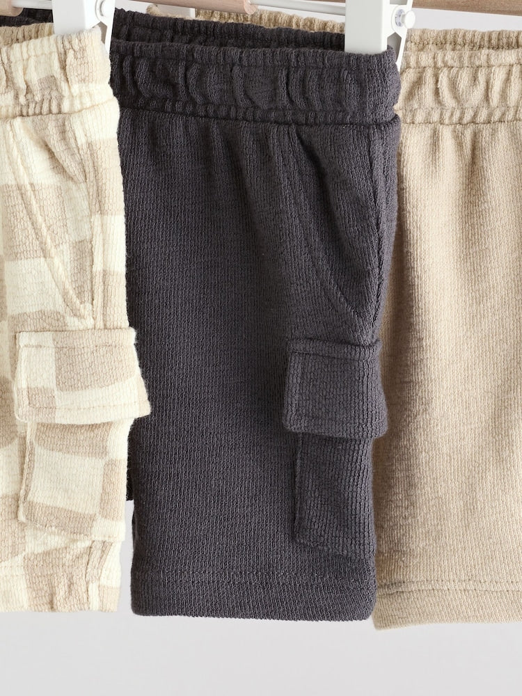 Mono Checkerboard Jersey 100% Cotton Baby Shorts 3 Pack