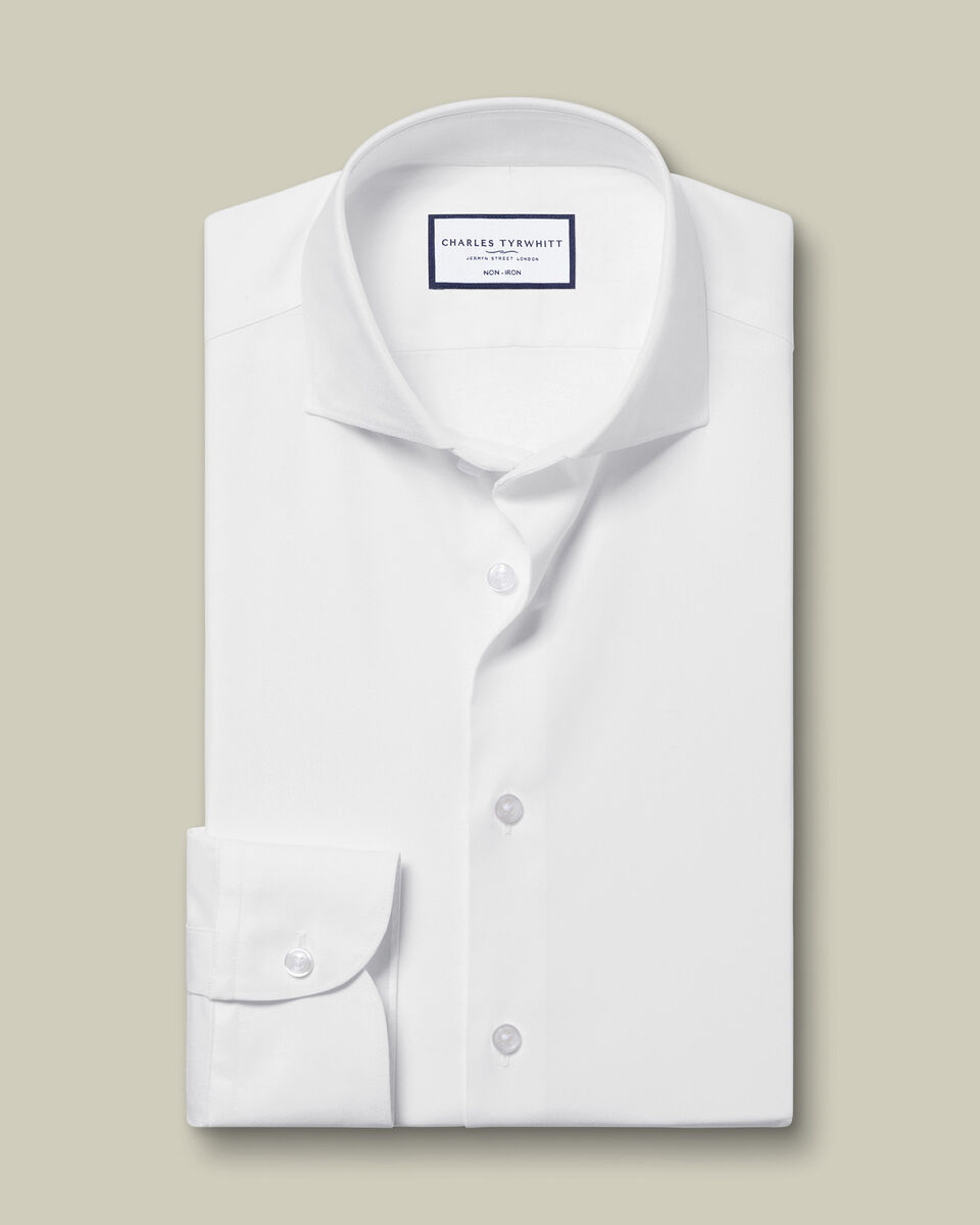 Non-Iron Performance Twill Classic Fit Shirt - White