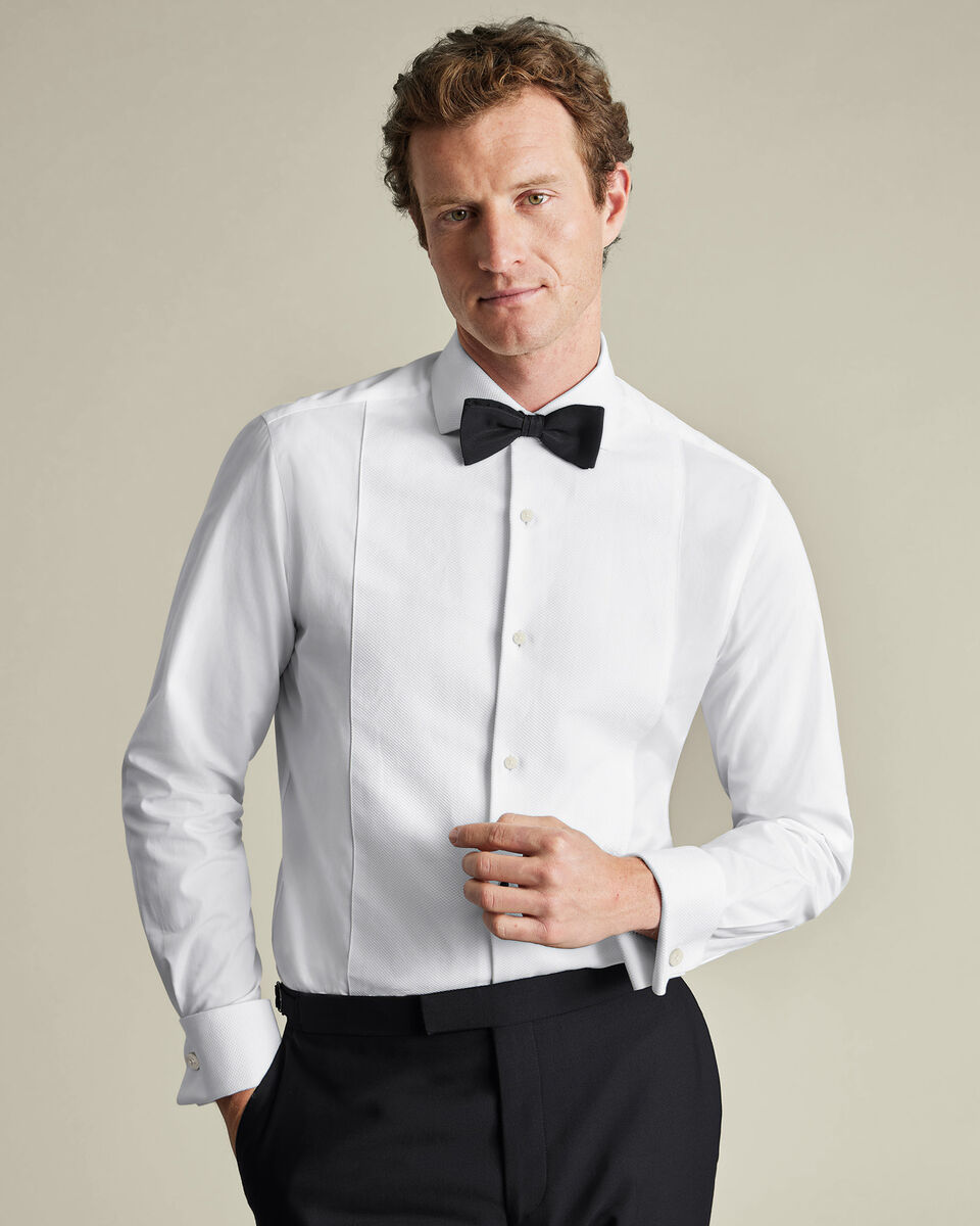 Bib Front Luxury Tuxedo Slim Fit Shirt