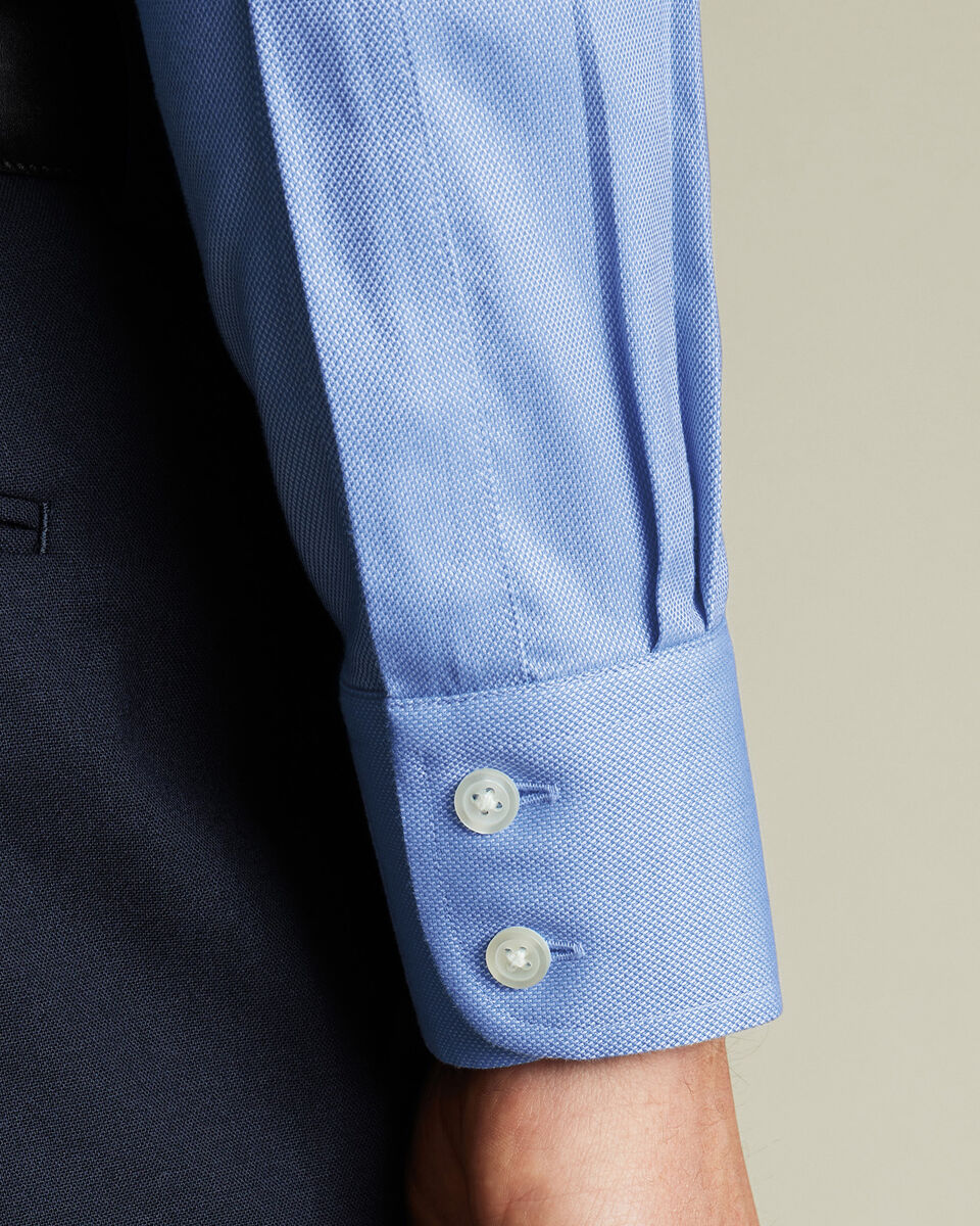 Non-Iron Royal Oxford Extra Slim Fit Shirt - Ocean Blue