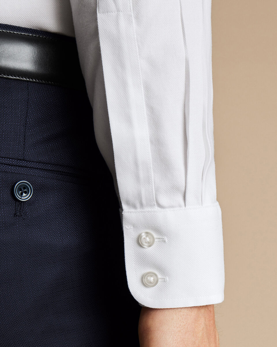 Non-Iron Royal Oxford Slim Fit Shirt - White