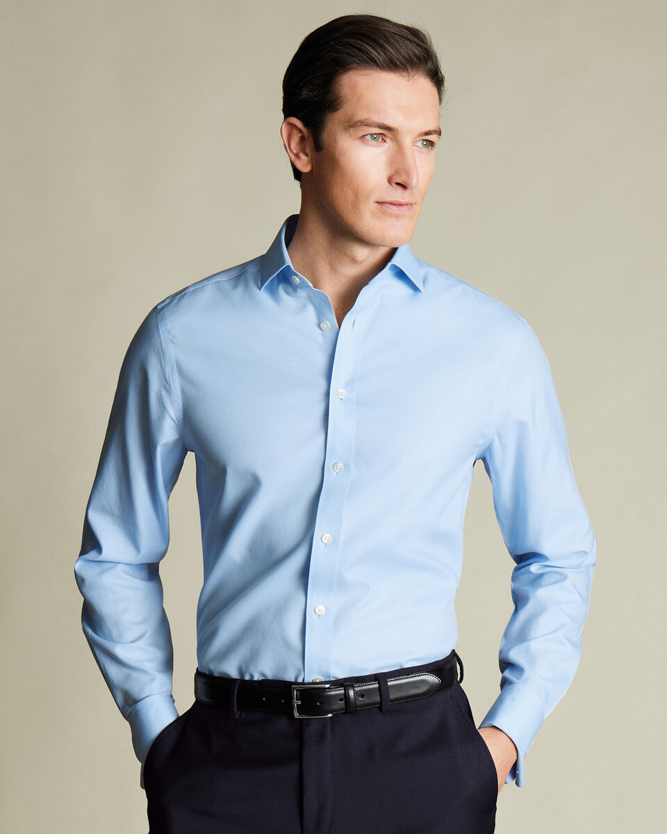 Non-Iron Twill Cotton Classic Fit Shirt