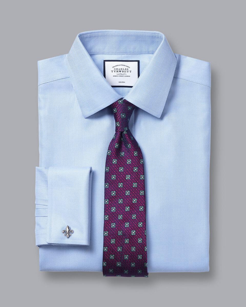 Non-Iron Twill Cotton Classic Fit Shirt