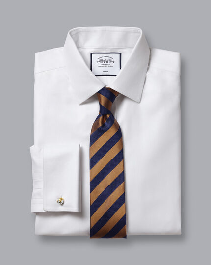 Classic Fit Non-Iron Poplin Double Cuff Shirt
