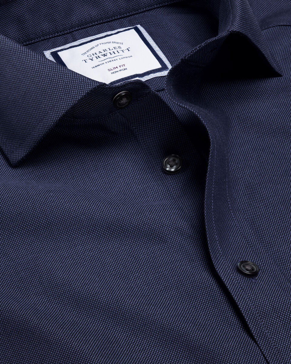 ClassicFit Cutaway Collar Non-Iron Royal Oxford Shirt - French Blue