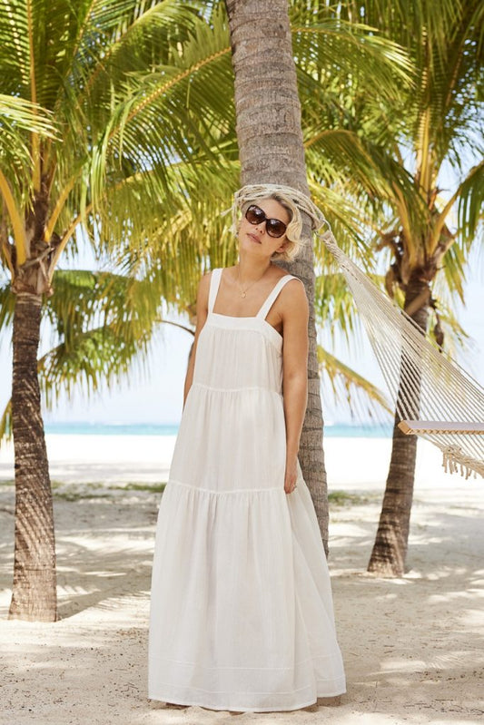 Cream Maxi Beach Dress