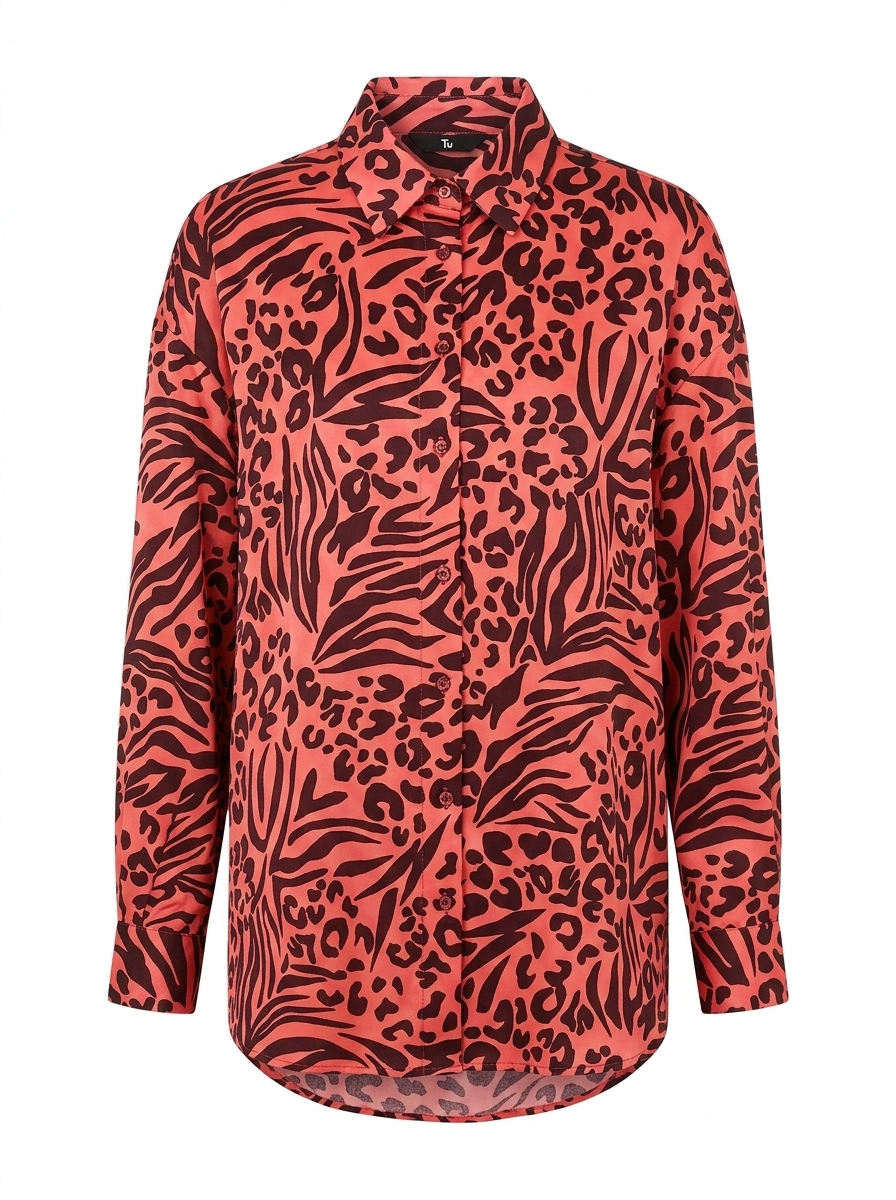 Fuchsia Print Shirt